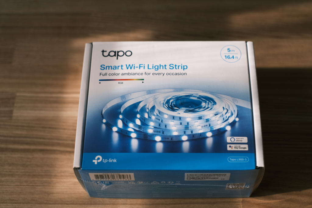 スマートWi-Fiテープライト Tapo L-900-5 梱包状態